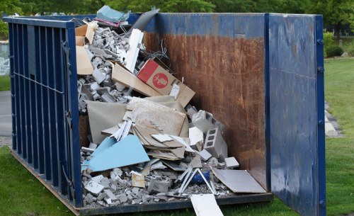 Rubbish clearance team at work in South London